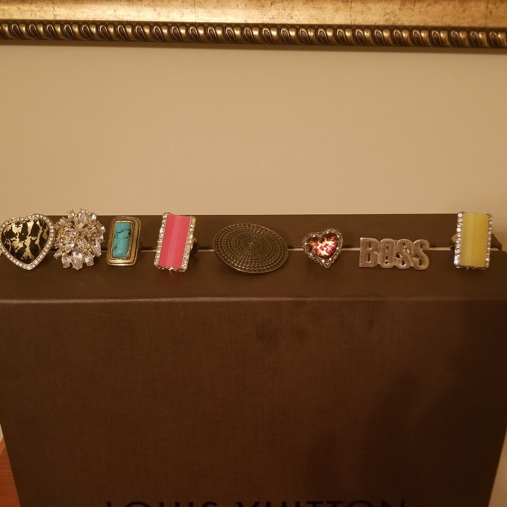 Lot of 8 Fashion Rings